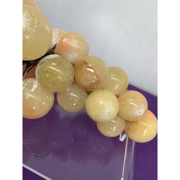 Alabaster Natural Stone Mid Century Modern Grapes Large - Picture 11 of 14
